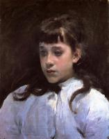 Sargent, John Singer - Young Girl Wearing a White Muslin Blouse